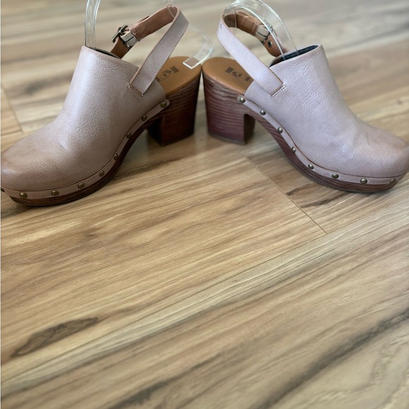 Korks Women's Tan Leather Teagan Clogs Size 8 - Picture 4 of 8